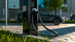 Electric car charging station 