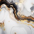 Abstract background with gold and black marble pattern. Marbling texture design