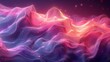 The abstract pink and purple gradient fluid liquid cover template includes graphic lines, holograms, and graphic colors. This style is perfect to use as a backdrop, wallpaper, flyer, brochure,
