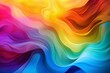 abstract colorful background with smooth wavy lines in rainbow colors.