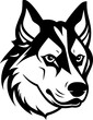 Siberian Husky - High Quality Vector Logo - Vector illustration ideal for T-shirt graphic
