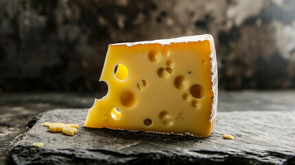  Piece of delicious cheese cut out