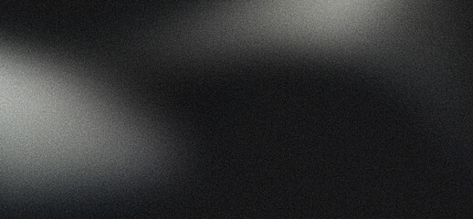 Wall Mural - Black grainy gradient background noise texture blurred dark header backdrop poster banner header cover design