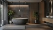 bathroom with a modern and luxurious feel