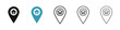 Home location line icon set. house navigation pin icon for UI designs.
