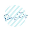 雨の日のイラスト　ロゴマーク