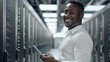 © Studio Nova - A Smiling IT Professional in Datacenter
