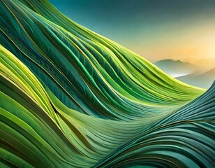 Wall Mural - Wavy Background