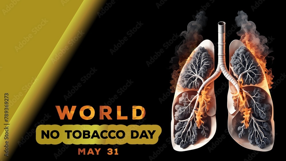 Banner Template Background for Greeting Card " World No -Tobacco Day ...