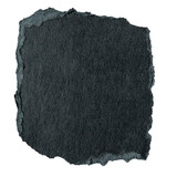 Fototapeta Panele - Png torn black paper sticker, textured shape, transparent background