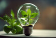 © wafi - growing plant lightbulb concept energy green alternative bulb creative earth ecologic electricity