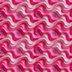 Wall Mural - Modern versatile minimalist artistic seamless 3d red pink pattern