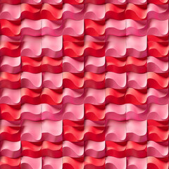 Wall Mural - Modern versatile minimalist artistic seamless 3d red pink pattern