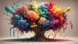 Expresión en ramas: un lienzo abstracto donde las ramas de un árbol se convierten en pinceladas de vida y movimiento, creando un paisaje orgánico lleno de energía y arte