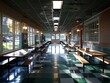 a shot of the school cafeteria during lunchtime.