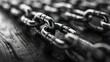 Secure Digital Chains: Minimalist Symbol of Cybersecurity. Concept Cybersecurity, Digital Chains, Minimalist Design, Secure Technology, Symbolism