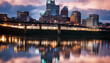 storm Nashvile skyline shortly nashville tennessee downtown river cumberland sunset music night water travel tn city architecture office scene famous urban landscape southern building