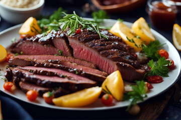 flank steak Grilled marinated