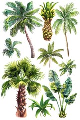 Canvas Print - A group of lush palm trees, perfect for tropical themes