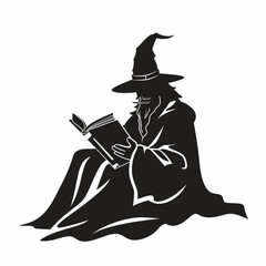wizard reading u book