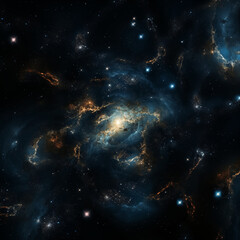 Wall Mural - Space background with stars and galaxy