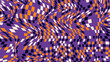Purple and orange checkered optical illusion art