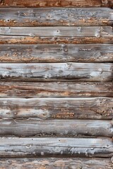 Wall Mural - Close up of a weathered wooden wall with peeling paint. Suitable for backgrounds or textures