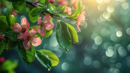 Wall Mural - Bokeh background for Spring