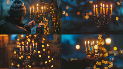 Canvas Print - candles in the temple