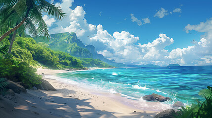 Wall Mural - tropical paradise island