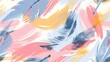 © Iaroslav Lazunov - Dynamic feather brushstrokes in pastel hues in seamless pattern. Suitable for spring and summer decor, fashion textiles or creative stationery. Modern design for stylish backgrounds