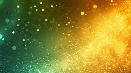 Poster - gold and green gradient background