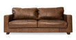 © Rawpixel.com - Industrial sofa png mockup brown leather couch living room furniture