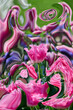 tulip Fancy Frills with colorful artistic background