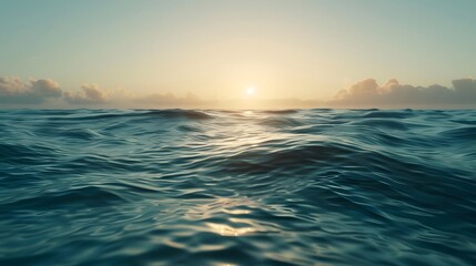 Wall Mural - Calm sea water surface during day light.