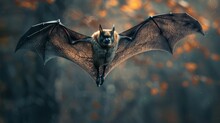 Bat Wings: A Photo Of Bat Wings With A Blurred Background