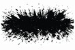Brush Stroke Overlay, Grunge Charcoal Splash Brush, Ink Paint Splash, Brush Stroke Black color. Vector Illustration. Grunge background of black and white. Black grunge texture on white background. 