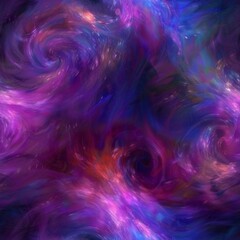 Wall Mural - Vibrant Cosmic Swirl Abstract Background with Vivid Colors