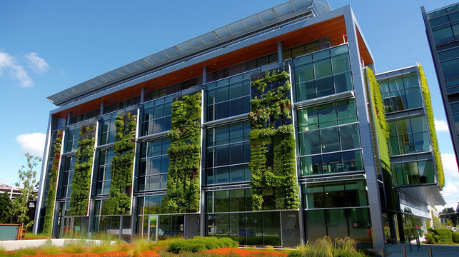 Green building uses energy and resources efficiently while reducing waste and pollution. The LEED certification recognizes buildings that meet high environmental standards.