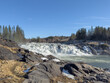Spring solution in Laksforsen (waterfall) in Grane municipality,Helgeland