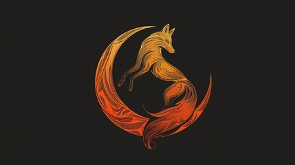 Poster - Leaping fox logo