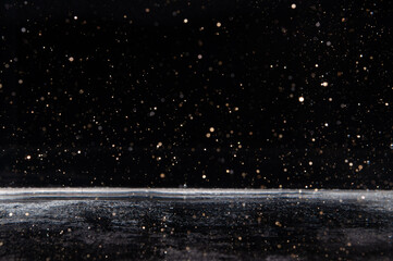 Wall Mural - abstract of christmas and bokeh light with glitter background