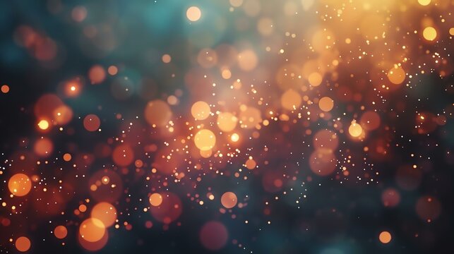 Abstract orange and yellow bokeh background.