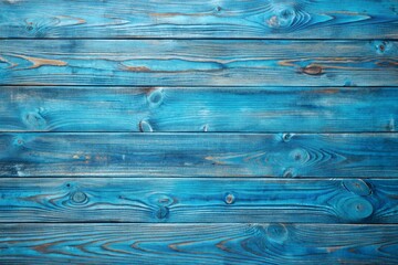 Wall Mural - blue Wooden textured background