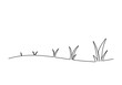 © Anastasiya - Grass doodle. One line drawing vector illustration.