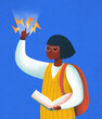 © Marusya Wrobel/Stocksy - Student girl gets power from a book.