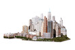New York City png sticker, transparent background
