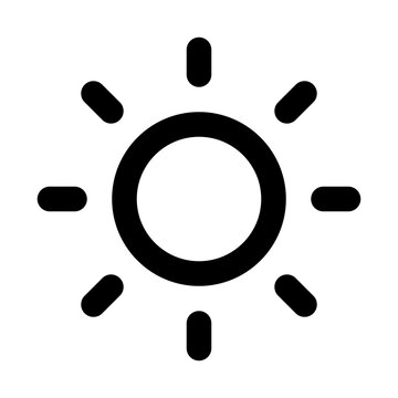 sun summer beach brightness bright vector icon