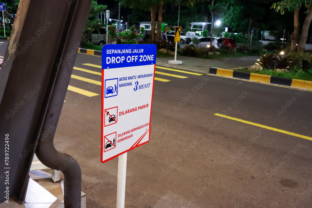 Drop off zone rules in public building Stock Photo | Adobe Stock