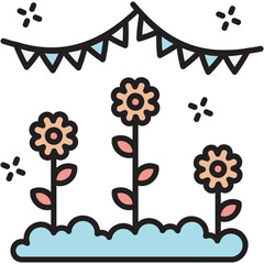 Sticker - Garden Party Icon